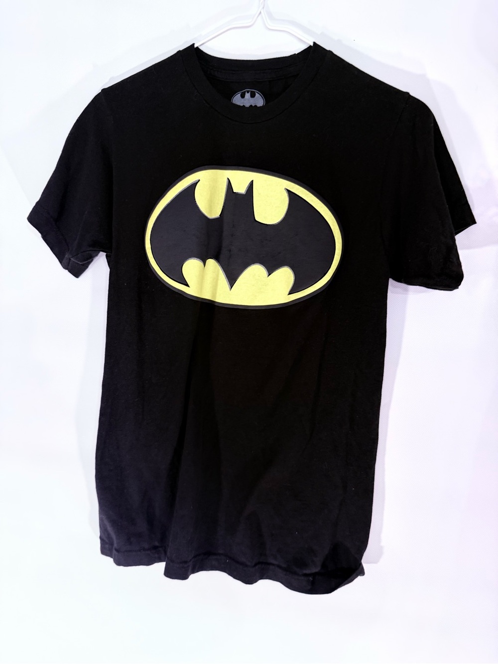 Batman Black T-Shirt with Yellow Bat Emblem